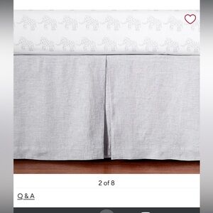 Pottery Barn Kids linen bed skirt